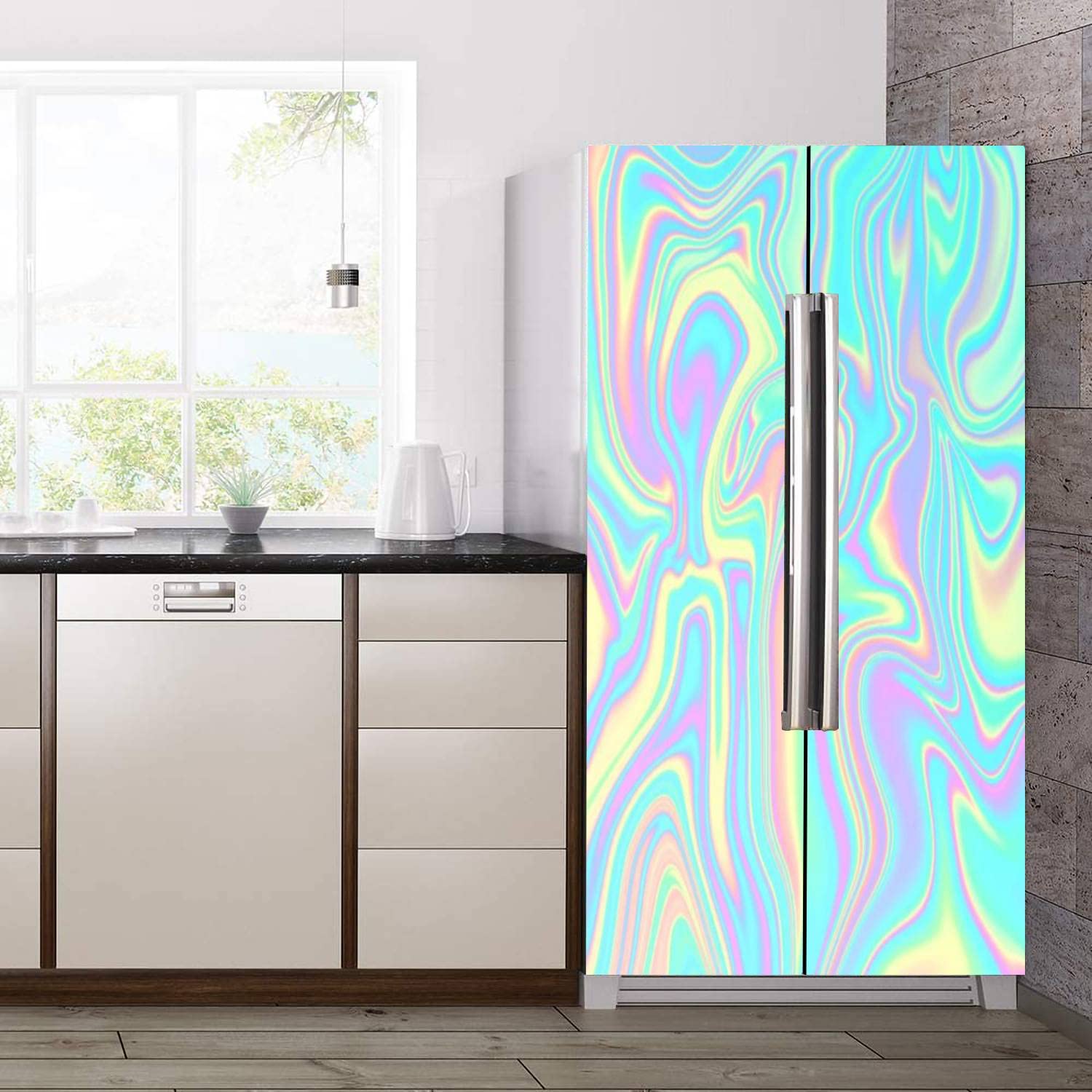 Stainless Steel Refrigerator Magnetic Cover Magnetic Refrigerator