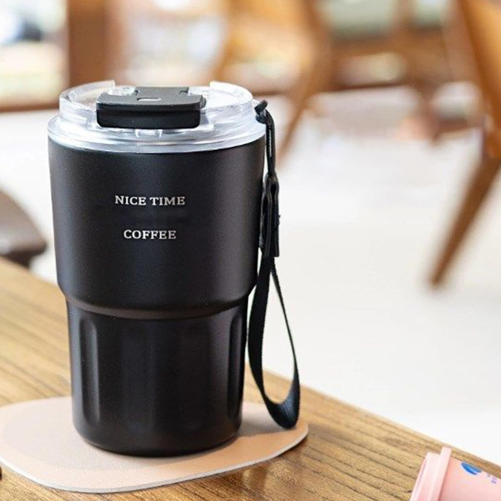 Kubki ze stali nierdzewnej – 360 ml kubek podró?ny ze s?omk?, kubek zatrzymuj?cy ciep?o i zimno do podró?y, codziennego u?ytku, aktywno?ci ?wie?ym powietrzu, si?owni?, do uprawiania sportu