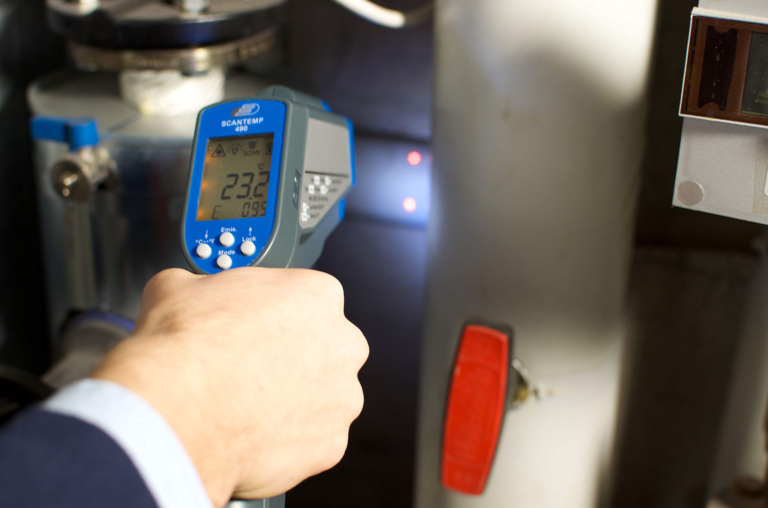 TFA Dostmann Scantemp 490 Infrared Thermometer, Non-Contact Measurement, Surface Temperature, for Professional Use