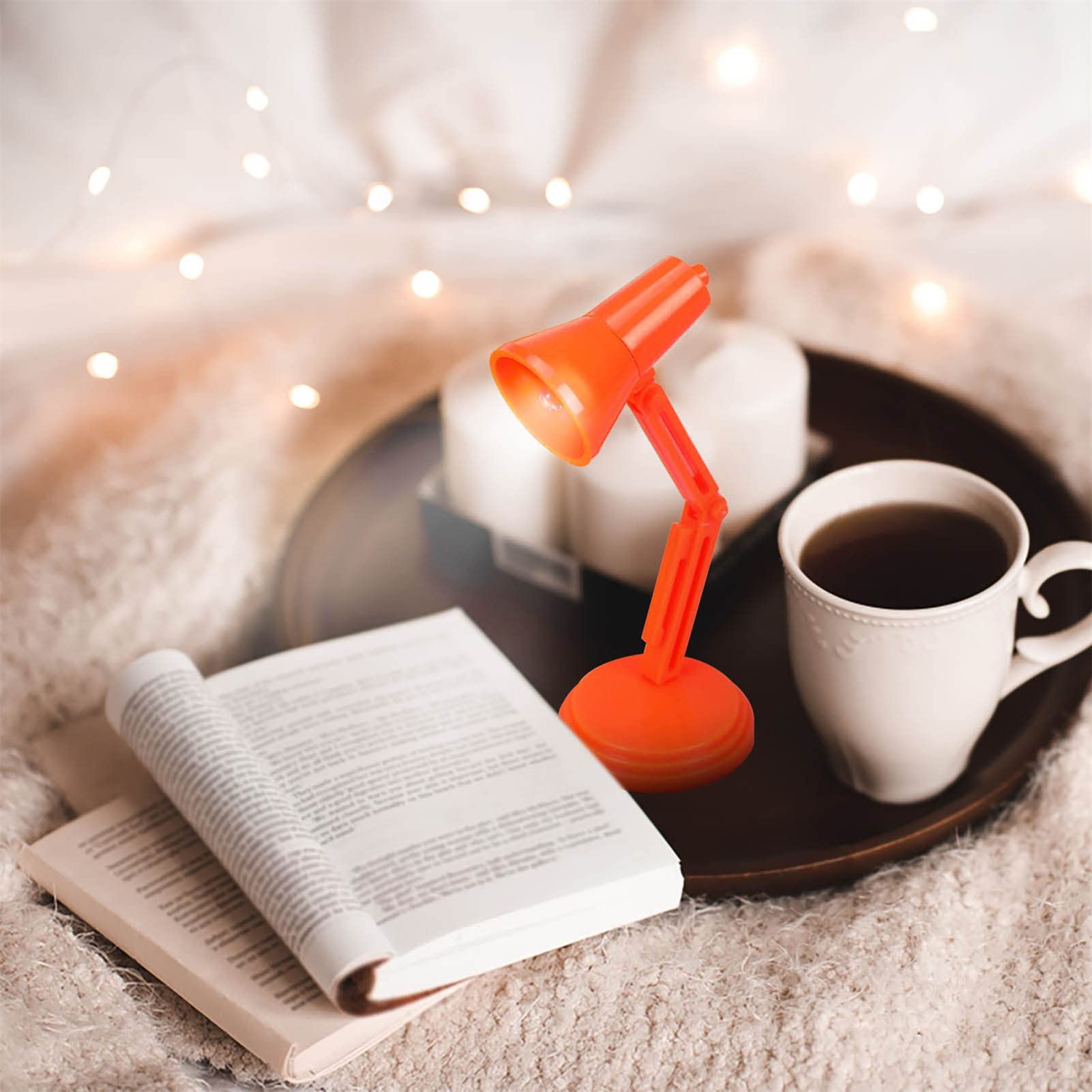 Lampada da lavoro portatile con piedistallo a clip, con luce da lettura a LED regolabile a 180°, facile da agganciare alla lampada da lettura per leggere di notte a letto, verde