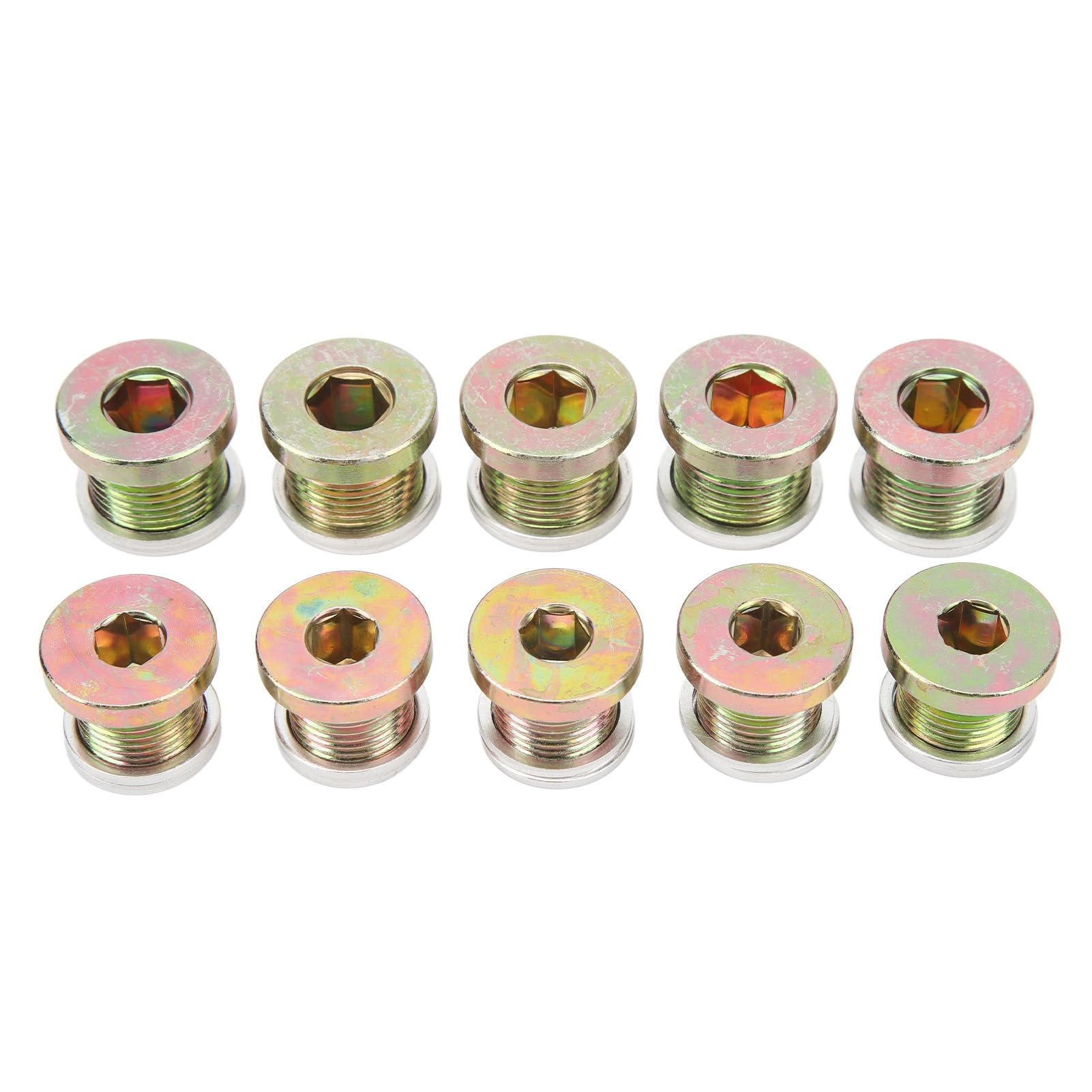 Kit di Riparazione Filettatura Coppa Dell'olio, Set di Riparazione Bulloni Coppa Dell'olio 64 Pezzi M13 M15 M17 M20 con Custodia Stampata a Soffiaggio, per Auto, Veicoli