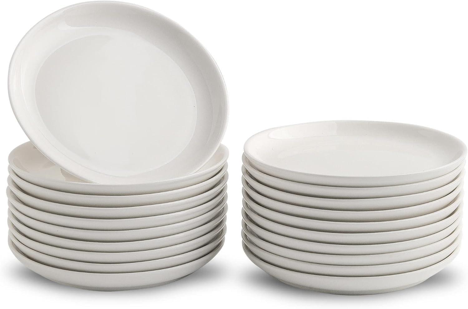 Porcelain Dessert Plates White, 5.6'' Small Appetizer Plates, Small