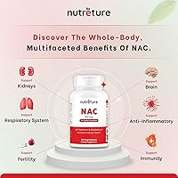 Vista 8 de Suplemento NAC N-acetil cisteína Hígado Suplemento con selenio y molibdeno para la salud hepática N-acetil cisteína 600 mg 100 cápsulas