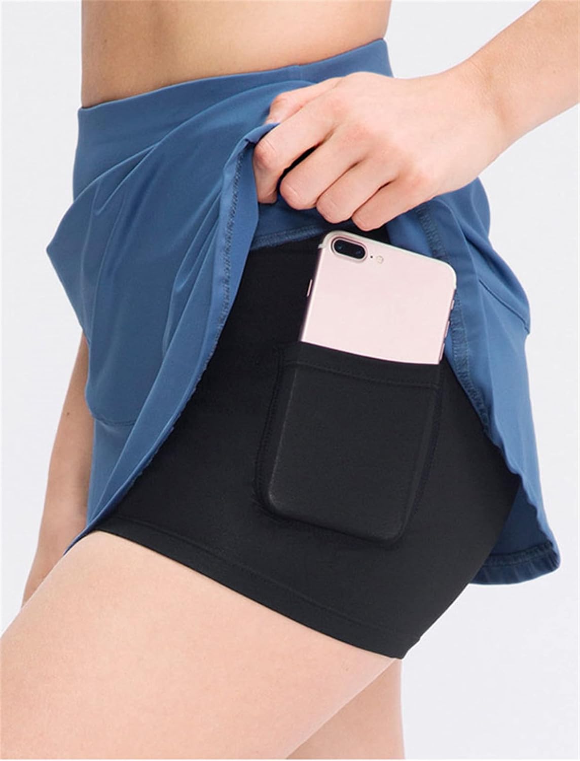 Andongnywell Womens's High Waisted Athletic Tennis Skirt Sports Golf Running Skorts Breathable and Lightweight Material