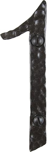 Dirección de hierro forjado martillado rústico español 4 pulgadas 1 (bronce)