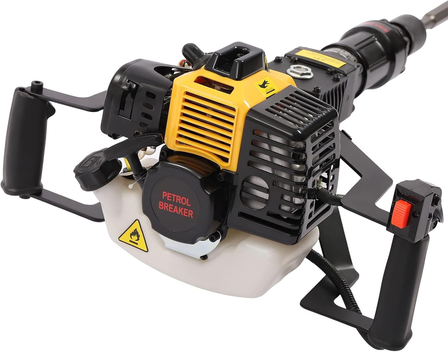 Portable Excavator Garden Tree Digger, 33cc 2-Stroke Air-Cooled Digging Machine Hand-held Digger,Post Hole Digger for Garden Farm and Home