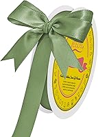 Vista 240 de Cinta de satén plateada de doble cara de 1-1/2 pulgadas x 50 yardas, cinta plateada de poliéster para envolver regalos, muy adecuada para bodas