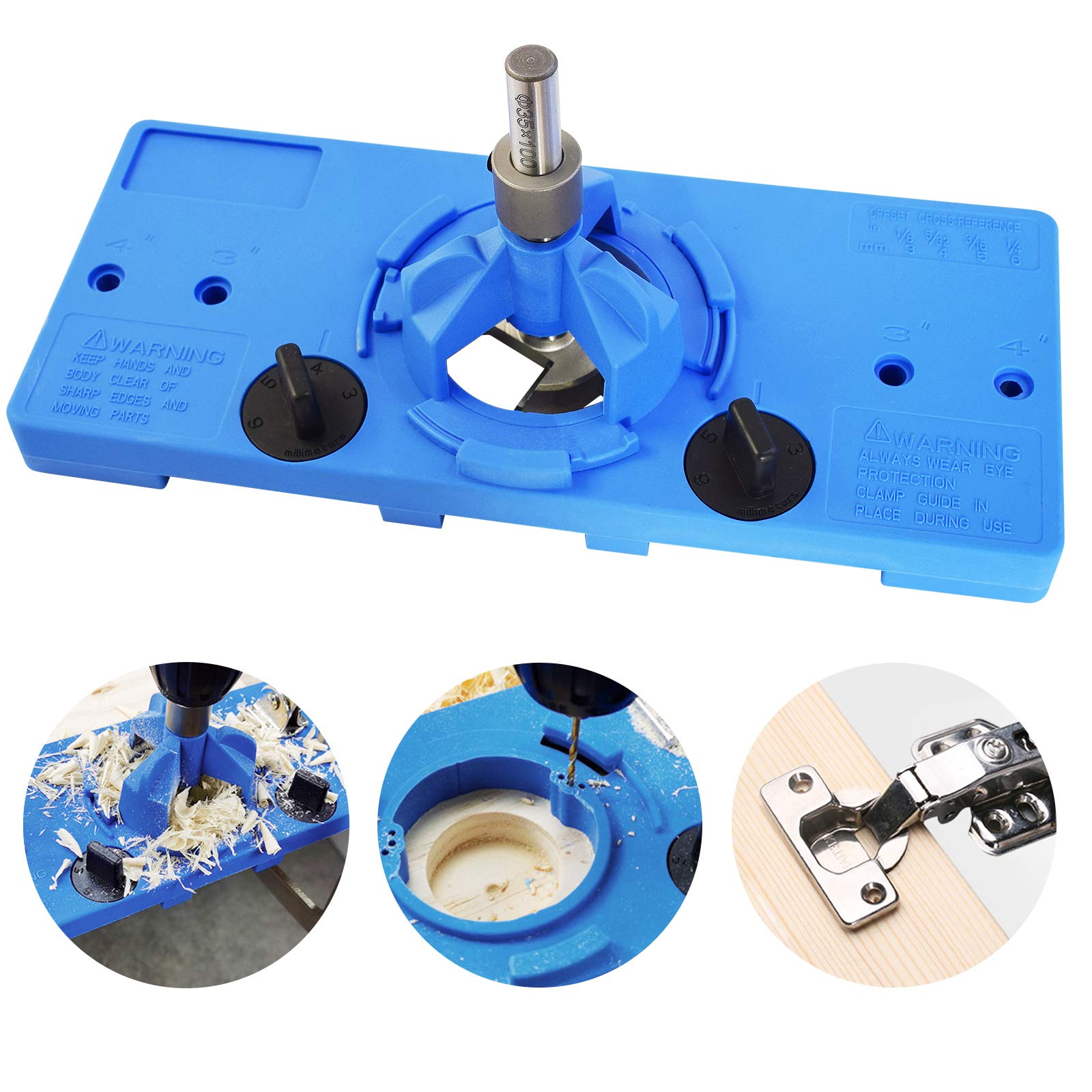 Buy TLBTEK 35mm Concealed Hinge Jig,Door Hinge Jig kit,Hinge Drilling