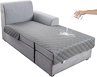 Vista 48 de Genina Funda de Sofá en Forma de L, Fundas de Sofá Seccional con Chaise, Impermeables Lavables Fundas de Sofá para Chaise Lounge en Forma de L