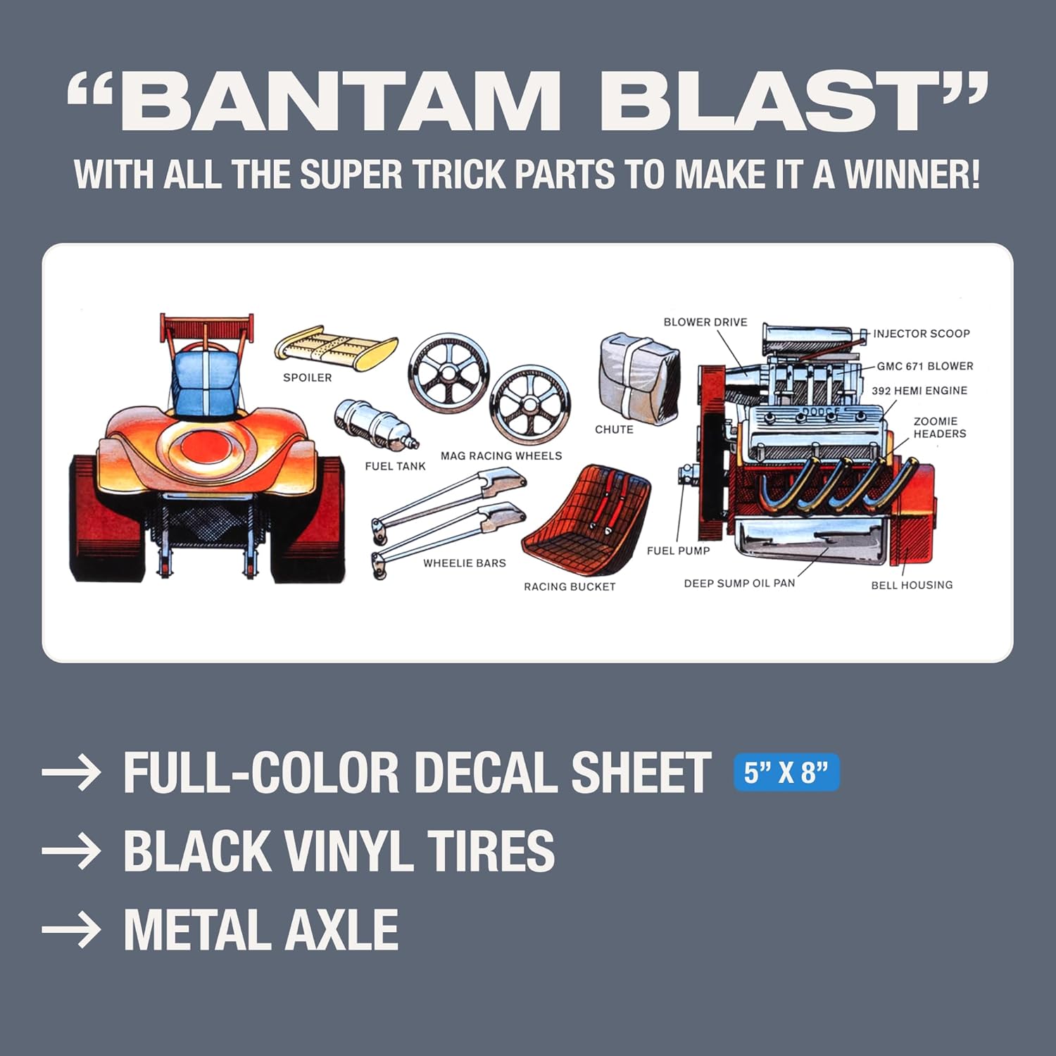MPC Bantam Blast Dragster 1:25 Scale Model Kit