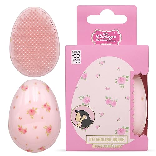 The Vintage Cosmetic Company Rose Pink Detangling Brush for Women