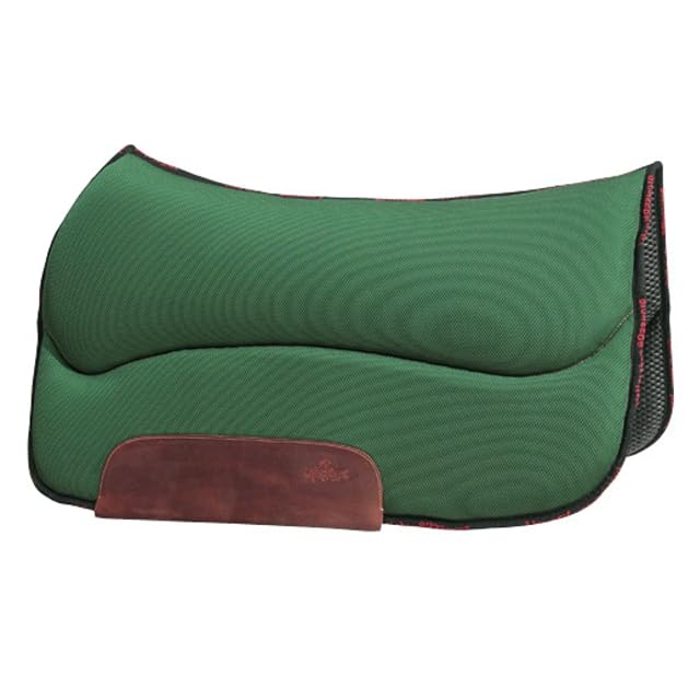 PIONEER Mantilla Para Caballos - Mantilla de Equitación Western, 83x48cm, en Tejido Air-Mesh y Neopreno (Rojo)