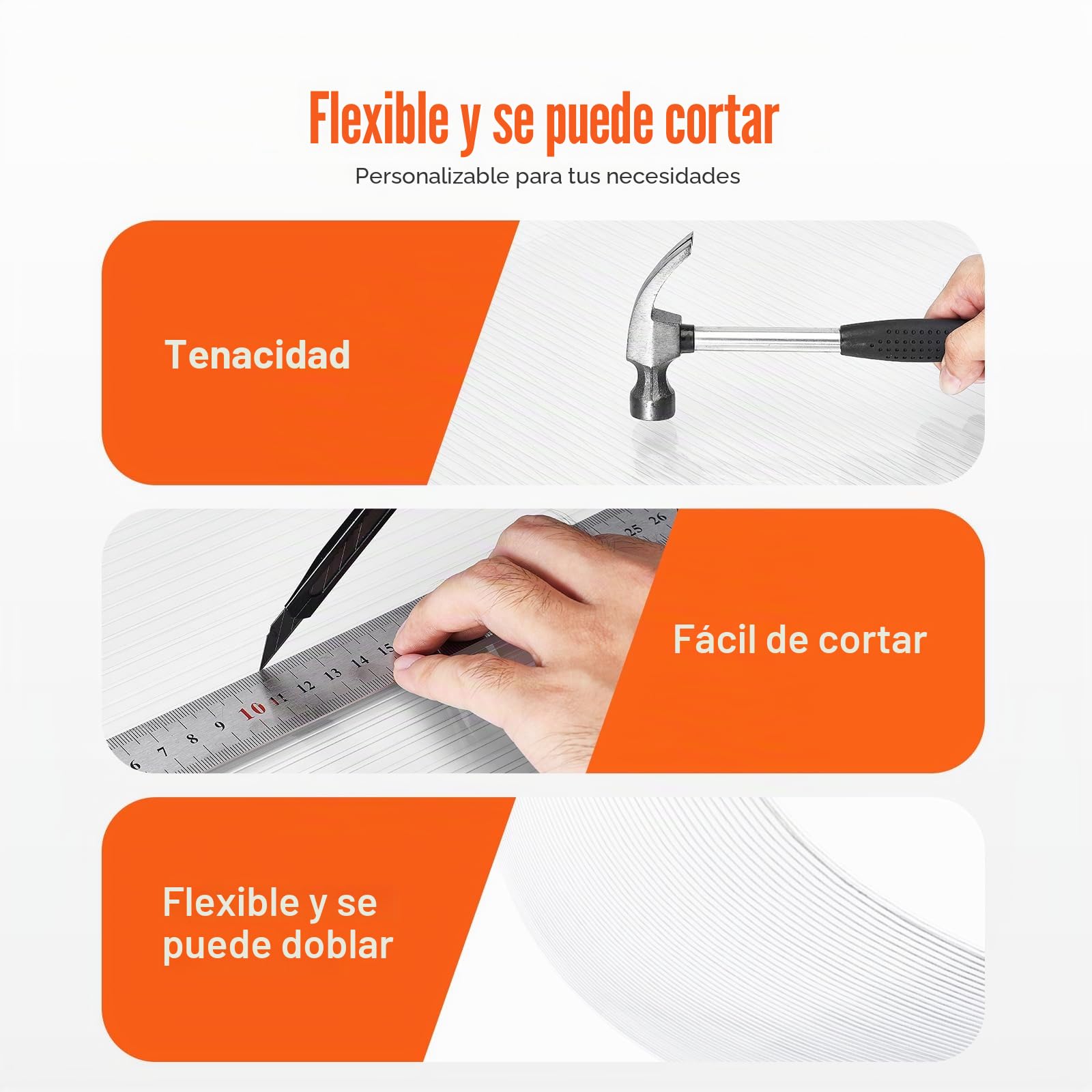 VEVOR Paneles de Policarbonato para Invernadero, Láminas de Plástico Corrugado con Protección UV Resistente al Agua, Resistentes al Impacto para Invernaderos y Jardines, 1210 x 605 x 4 mm, 24 uds