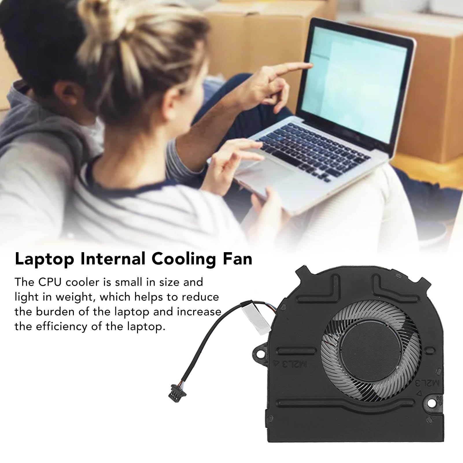 Yunseity Ventola di Raffreddamento Interna Sostitutiva per Laptop, Ventola della CPU Silenziosa a 4 Pin per dell Latitude 3420 E3420 3520 0 YD29T YD29T Dispositivo di Raffreddamento della