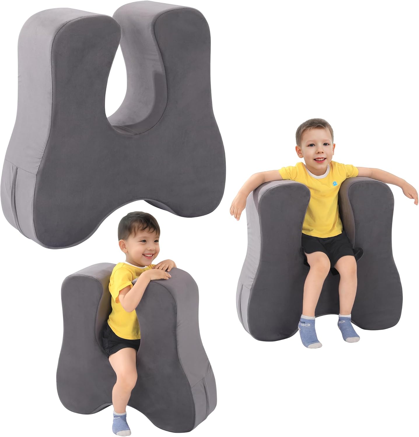 BALAPET Soft Squeeze Sensory Seat for Kids, Calming Compression Chair with Sensory Needs Wobble Seat for Sensory Kids, Washable Cover, Rocking Design