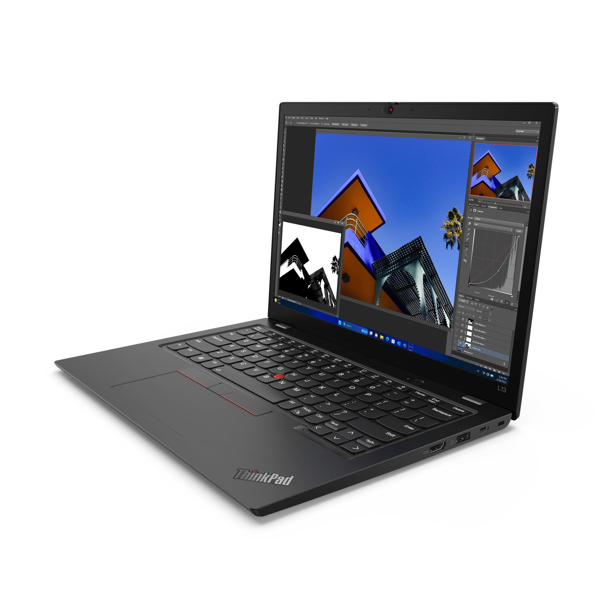 Lenovo ThinkPad L13 Gen 5 - AI Ready - 13.3" - Intel Core Ultra 7-155U - 16 Go RAM - 512 Go SSD - AZERTY - Win 11 Pro - français