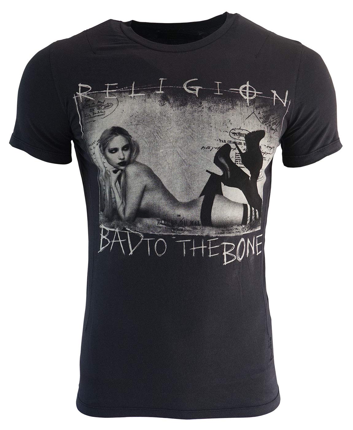 Religion Clothing Bad to The Bone - Camiseta para hombre