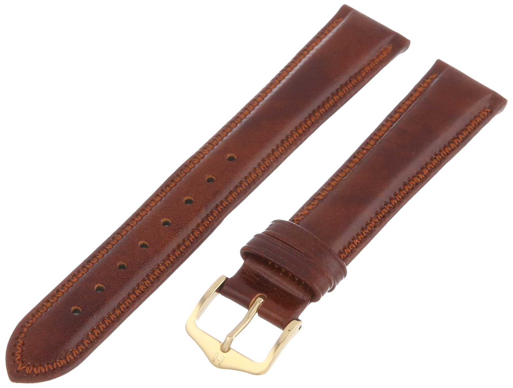 Hirsch Ascot Calf Leather Watch Strap - Chesterfield English Style - 18mm-20mm - Choose Color & Size - Quick Release Watch Band