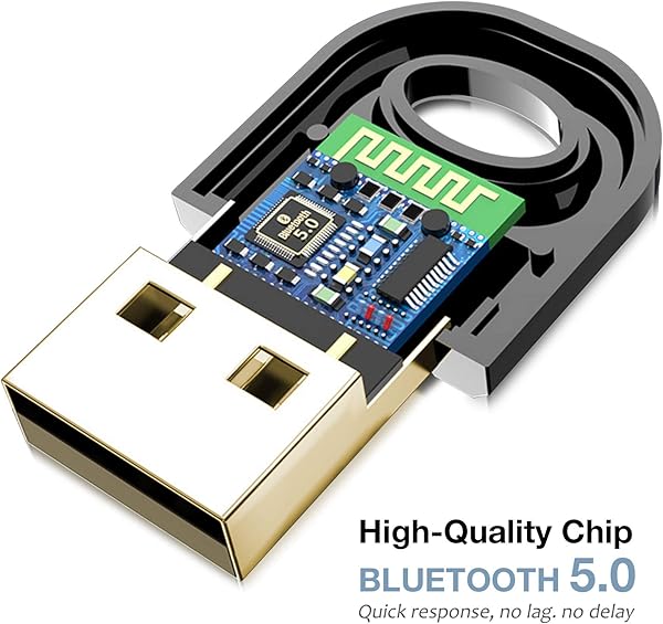 Adattatore Bluetooth 5 0 USB Dongle StickRicevitore Bluetooth e Trasmettitore per Window7810 Desktop Laptop Stampanti Auricolari Cuffie Tranne Apple Altoparlanti Mouse
