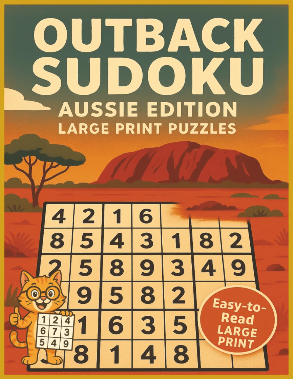 Outback Sudoku: Aussie Edition: Large Print | Over 200 Puzzles | Aussie Trivia, Slang & Fun Facts