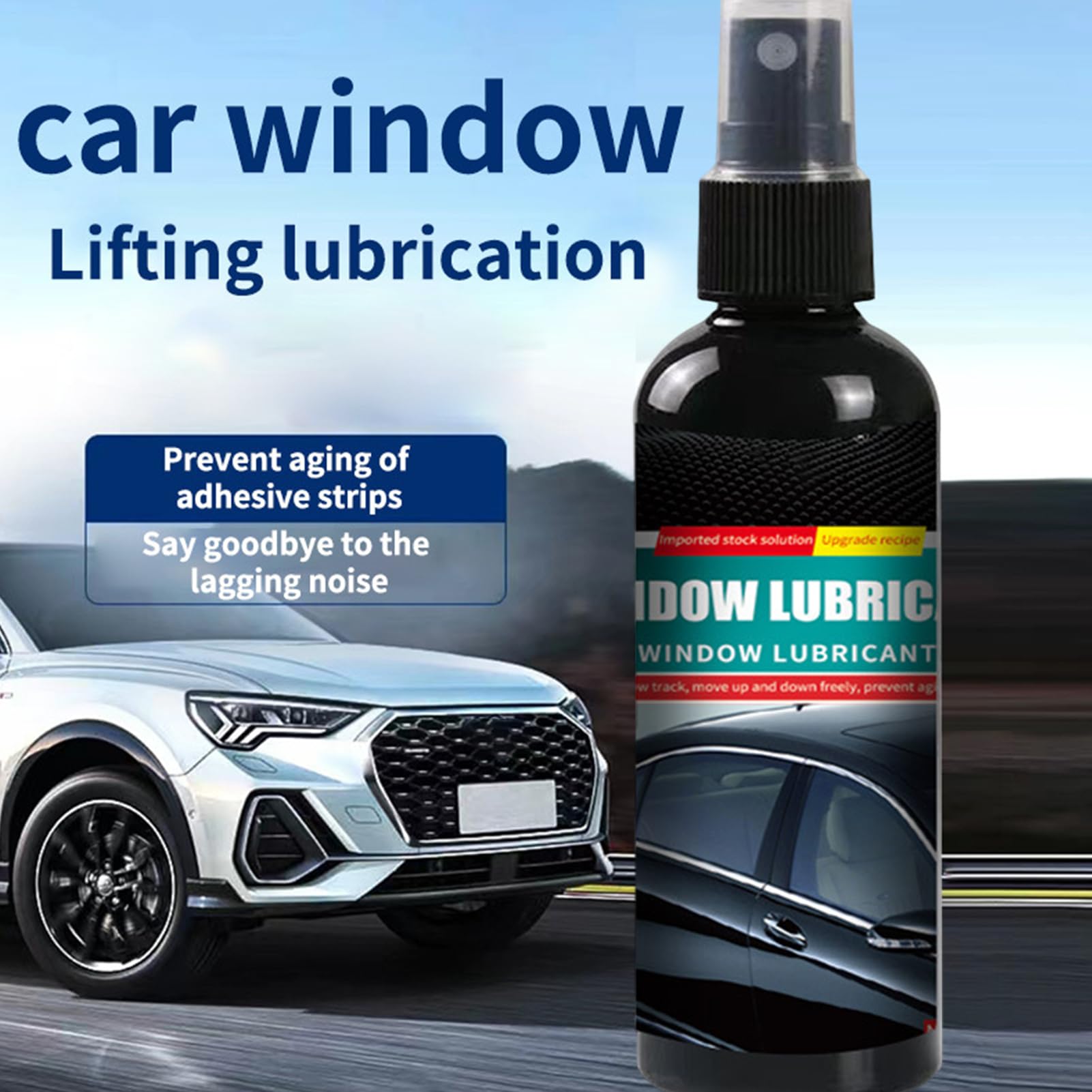 Automotive Window Lubricant Spray - Olio di ruggine portatile, lubrificante multiuso per auto, barche, camion, cerniere