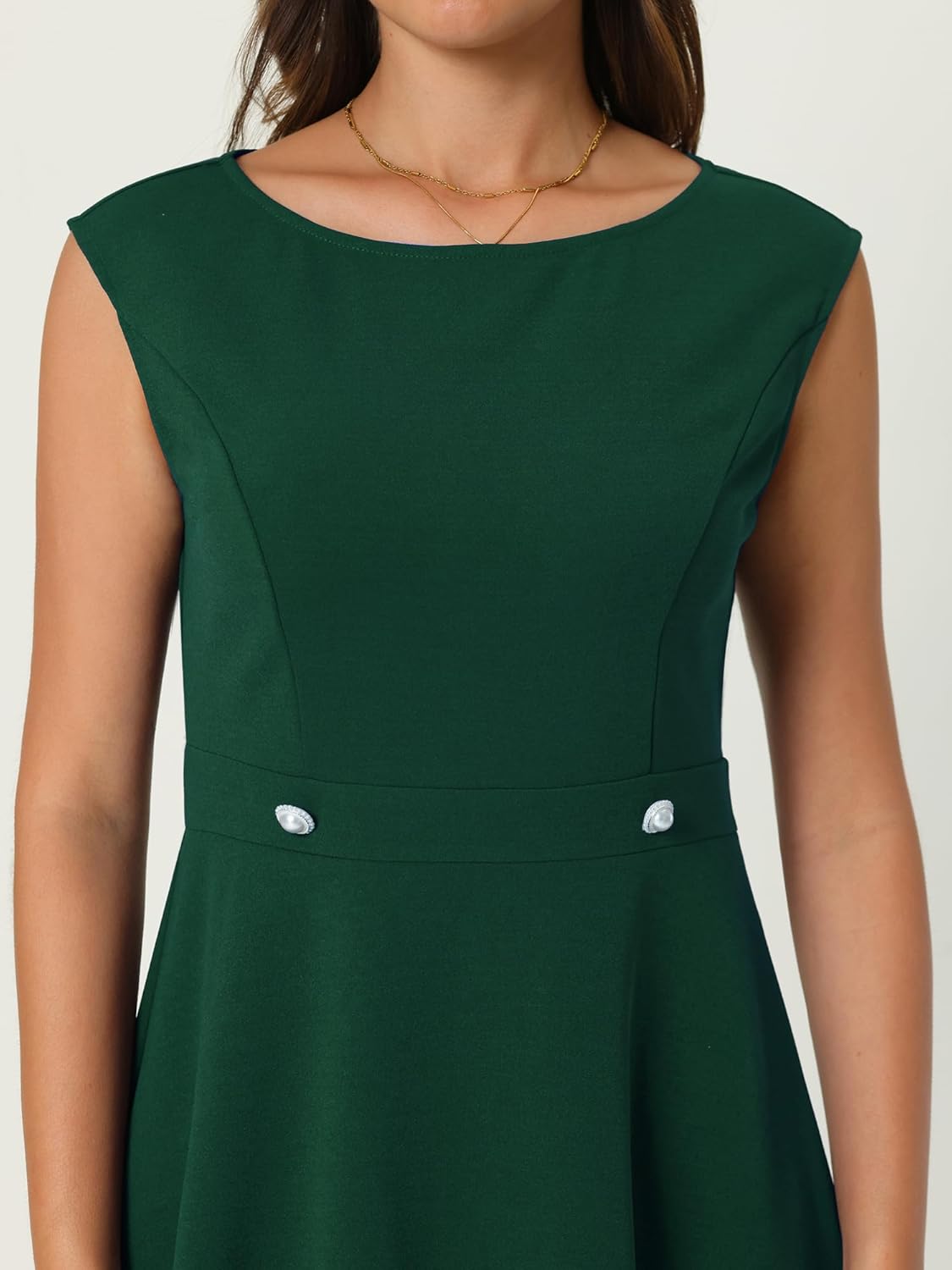 Women's Sleeveless Dresses Office Summer A-Line Dress