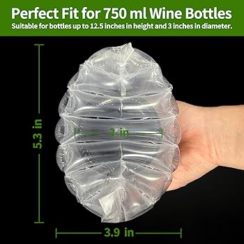 Travel Bottles Wine Bottle Travel Protector Bags, Monkkino 8 Packs Travel Size Bottles