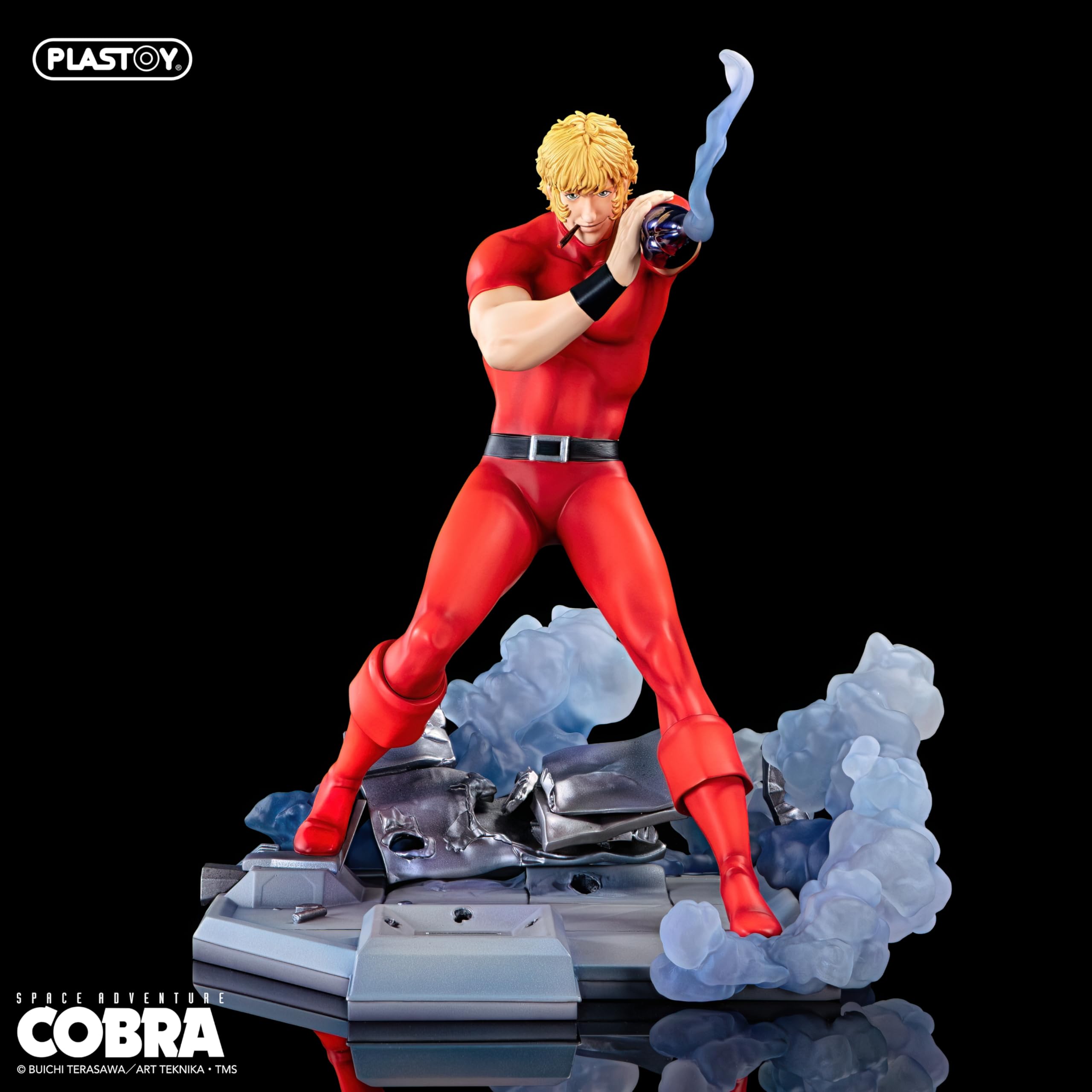Plastoy Space Adventure Cobra Statuette de collection Cobra Psychogun - Édition limitée à 500 exemplaires - Résine - Format 1/6-28 cm