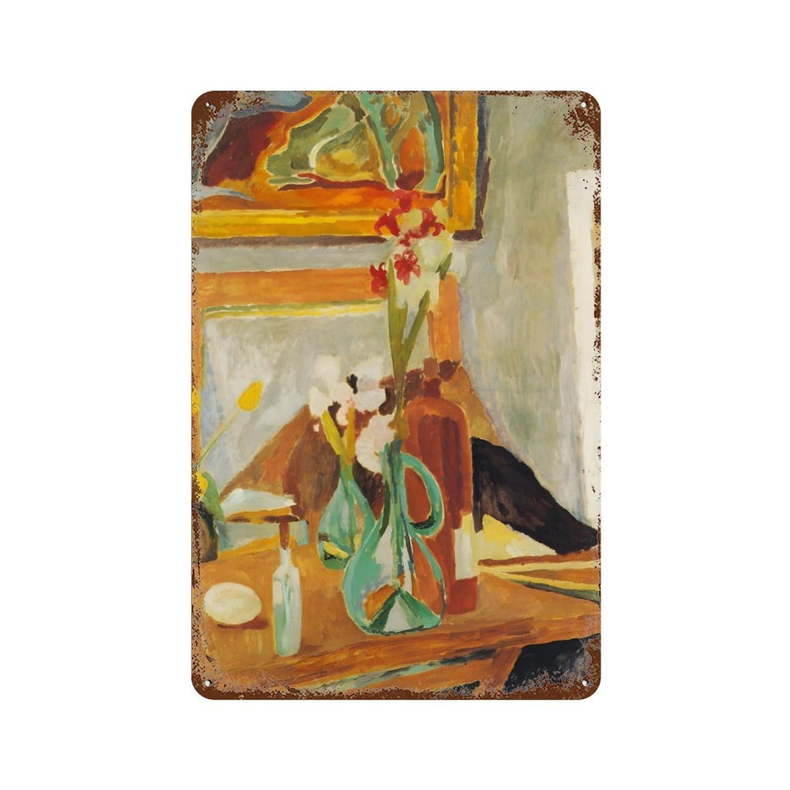 xiaoxiaoshen British Painters Vanessa Bell Wall Decor Art Metal Tin Poster Modern Home Decor Art Home Bar Shop Decorations Vintage Sign 30x20cm