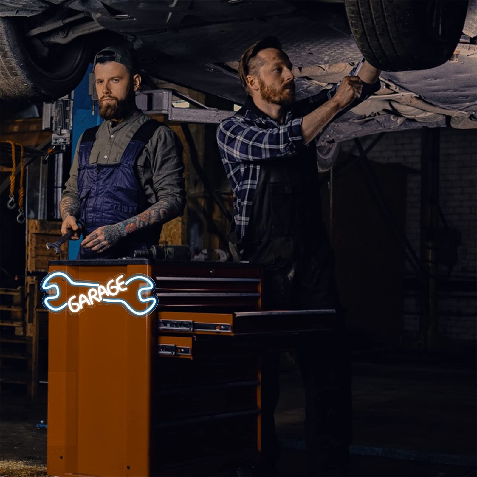 Luces de neón para Garaje, Letrero de neón para Motor de Coche, Letrero de neón para Tienda de reparación de Garaje de raíz automática, lámparas de decoración de Pared para Bar en casa