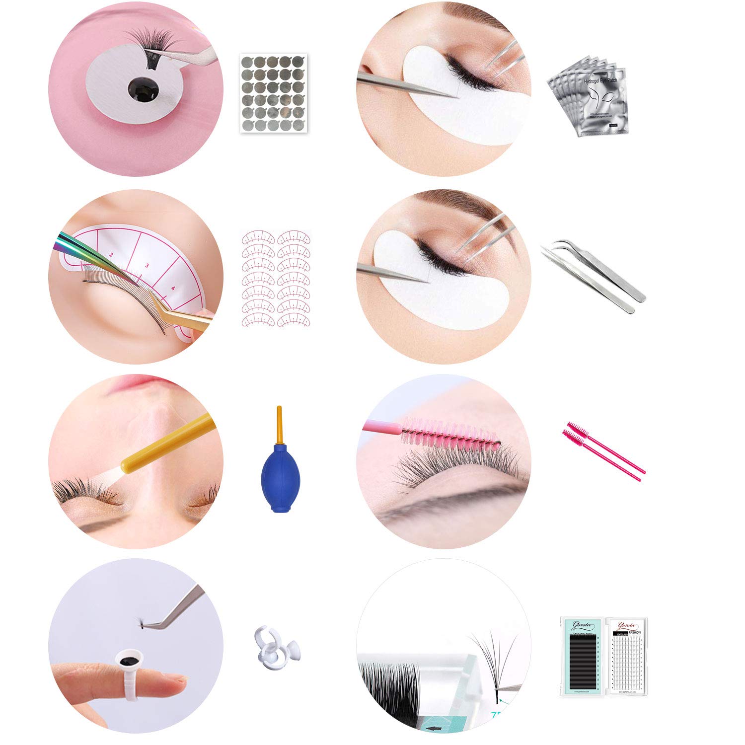 Eyelash Extension Kit,Mannequin Head With Replaced Eyelids Silicone