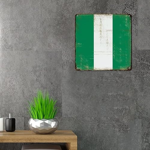 Vista 110 de Letrero de metal con bandera de país internacional, bandera de Polonia, regalo de bandera de Polonia, letreros de aluminio envejecidos