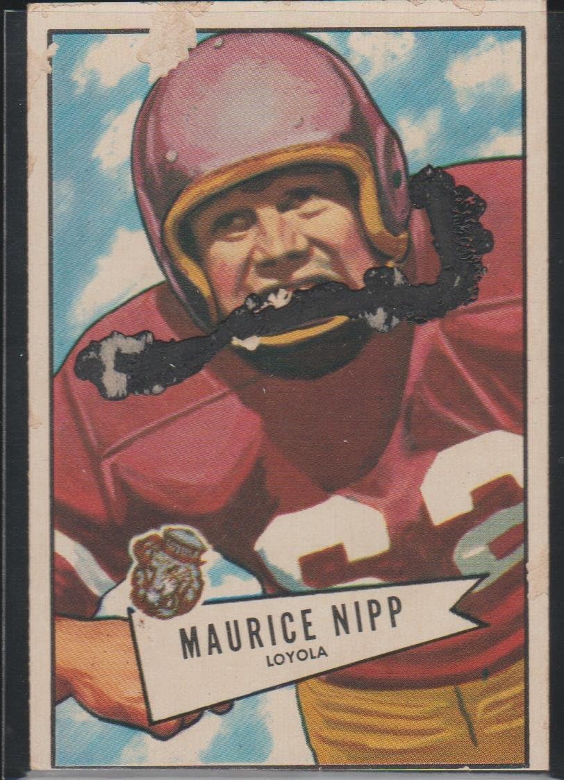 1952 Bowman Maurice Nipp Eagles Football Card #107