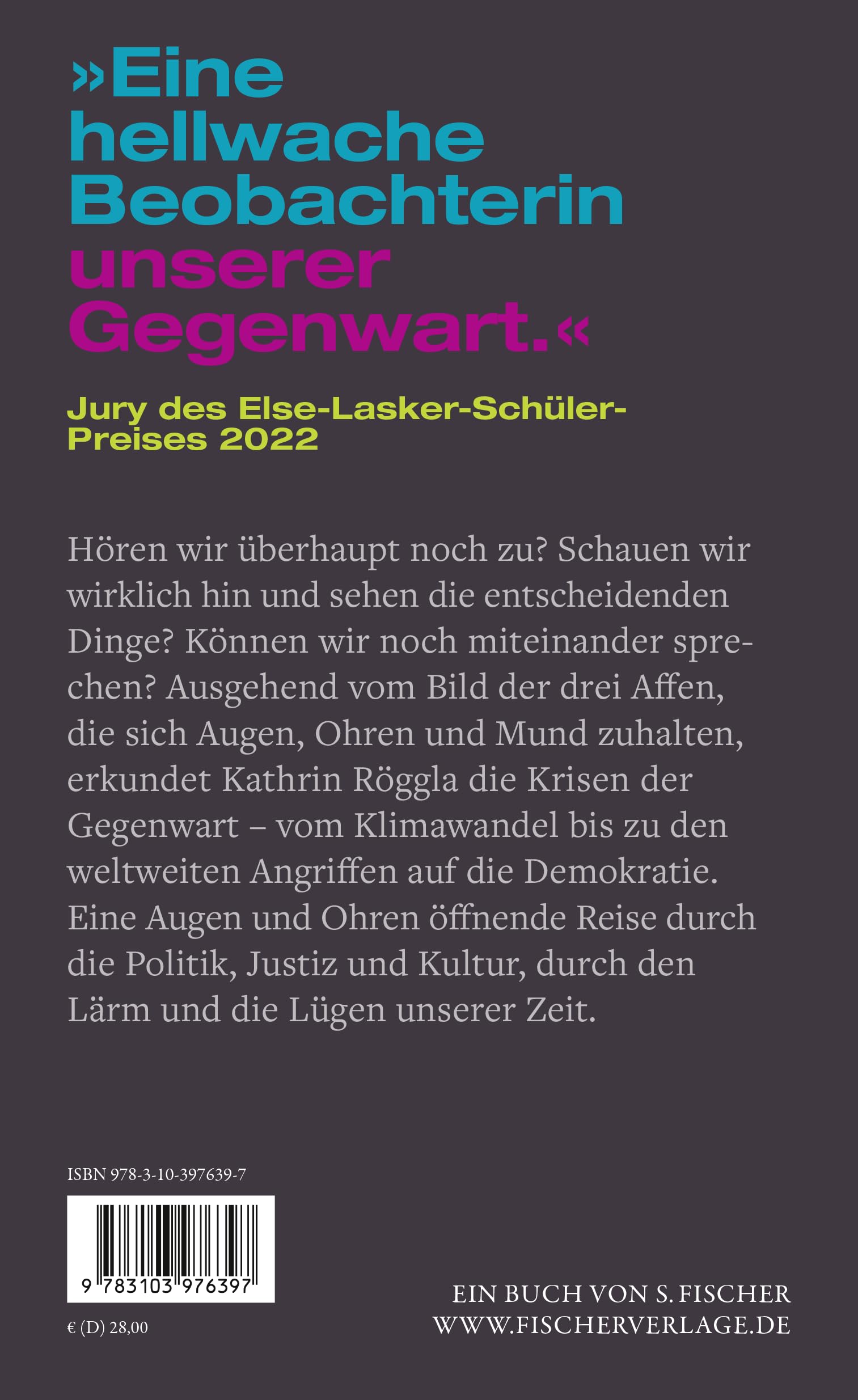 Nichts sagen. Nichts hören. Nichts sehen.