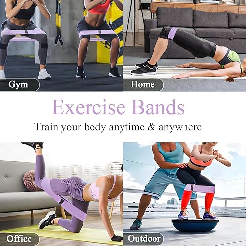 Miniatura 6 de Bandas de resistencia para entrenamientos, bandas de goma para gimnasio en casa y estiramientos, equipo de ejercicio para mujeres y hombres, ideal