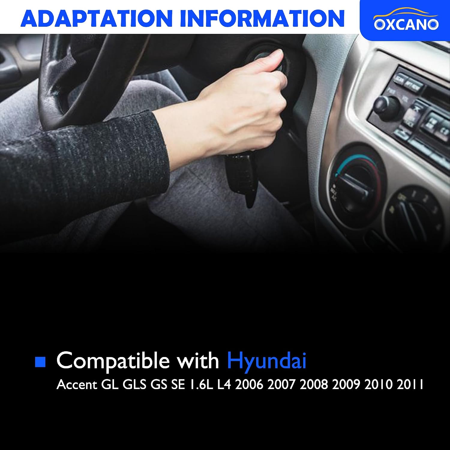 Ignition Lock Cylinder with Key Compatible with Hyundai Accent GL GLS GS SE 1.6L L4 2006 2007 2008 2009 2010 2011 Replace 81920-1EA00 819201EA00
