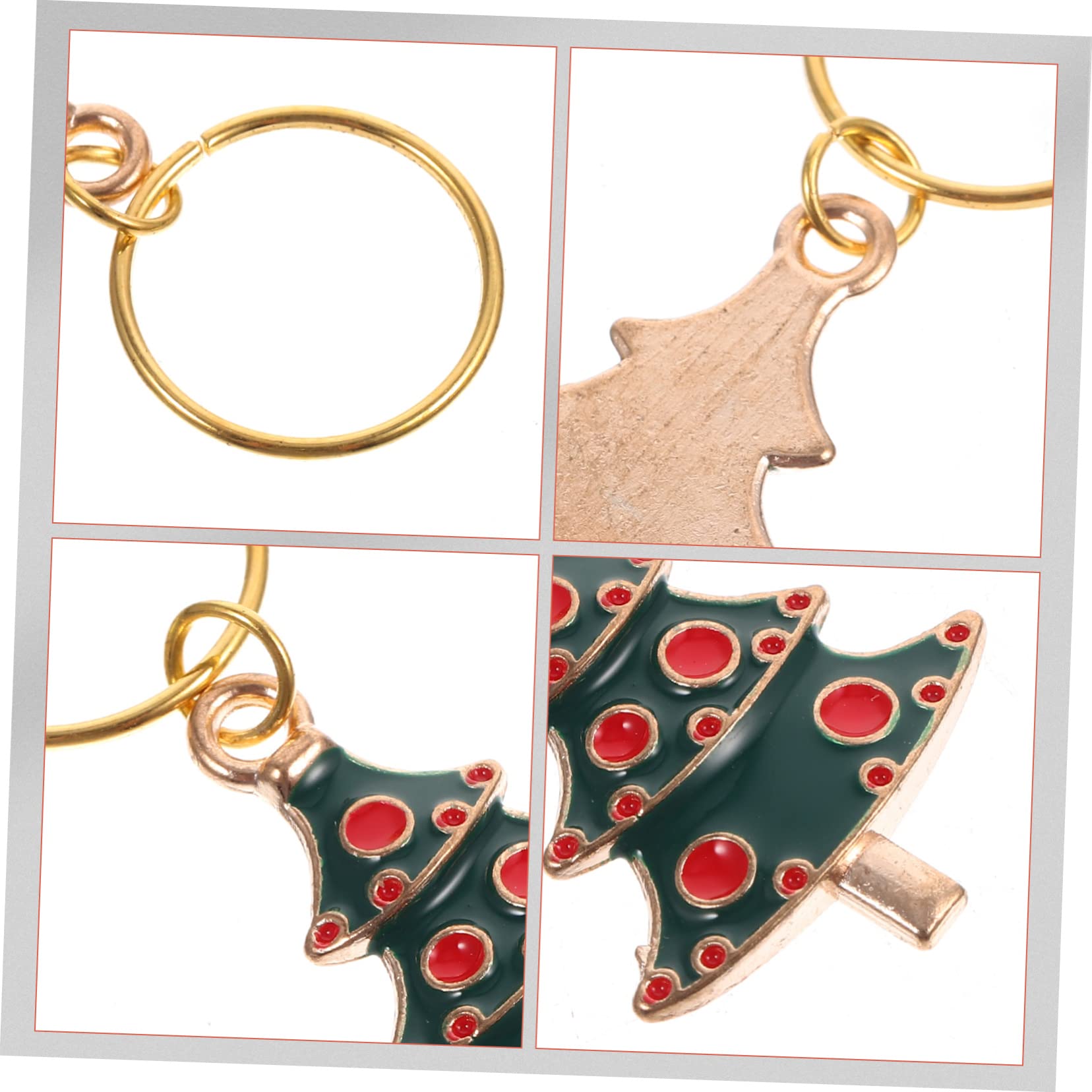 Alipis 48stücke Weihnachts-weinglasmarkierer Legierung Dekorative Für Gläser Weihnachtsbaum-designs Für Partys Hochzeiten Und Feiern