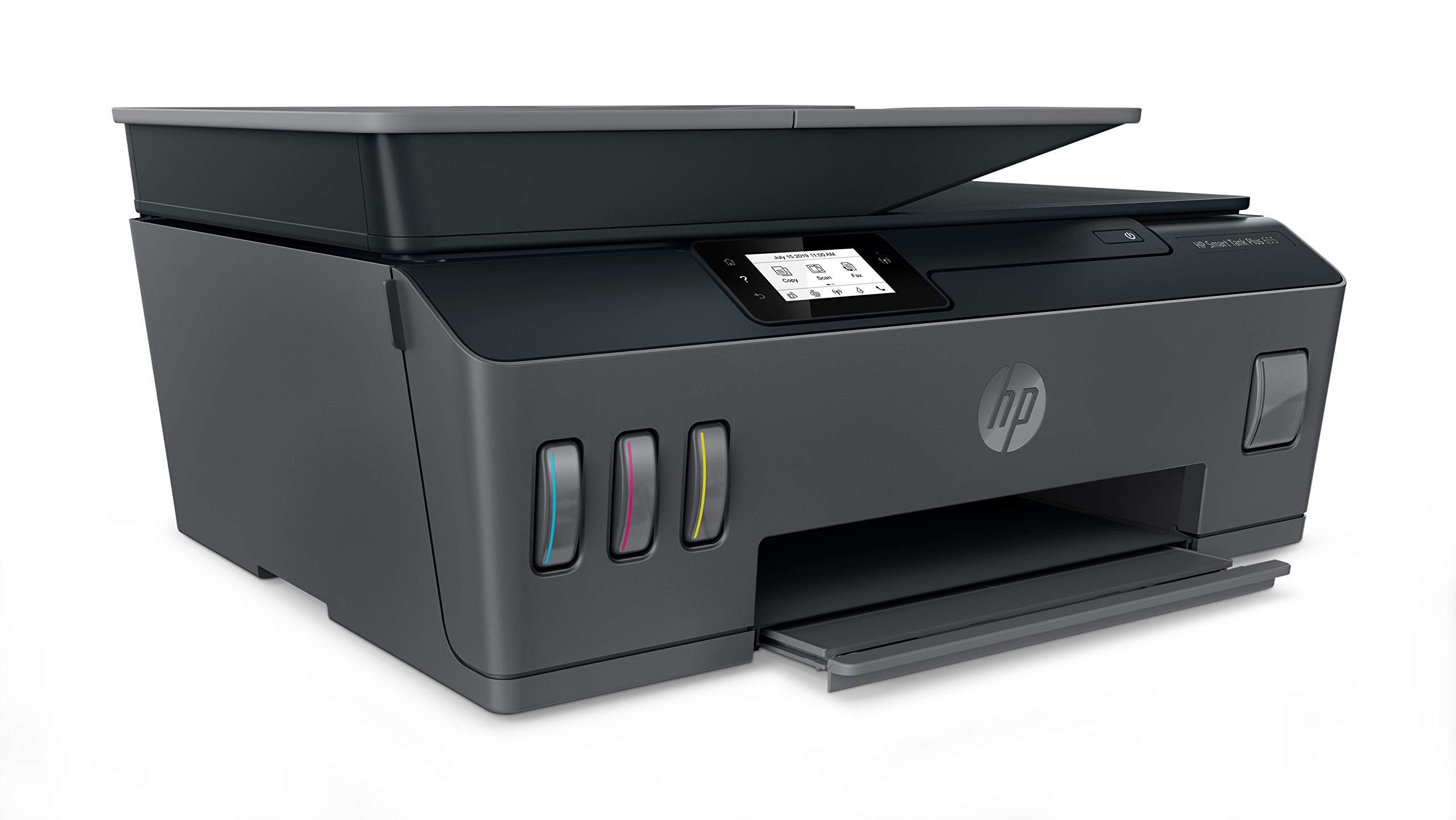 HP Smart Tank Plus 655 Multifunktionsdrucker (Drucker, Scanner, Kopierer, Fax, WLAN, AirPrint, 4-in-1, inklusive Tinte für bis zu 3 Jahre drucken), Schwarz