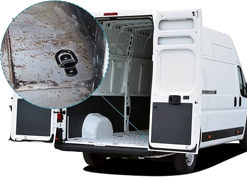 Miniatura 2 de 24 anillos en D de amarre de 14 de pulgada de acero inoxidable para remolque, soporte de anillo en D de 700 libras, placa de montaje de anillo en D