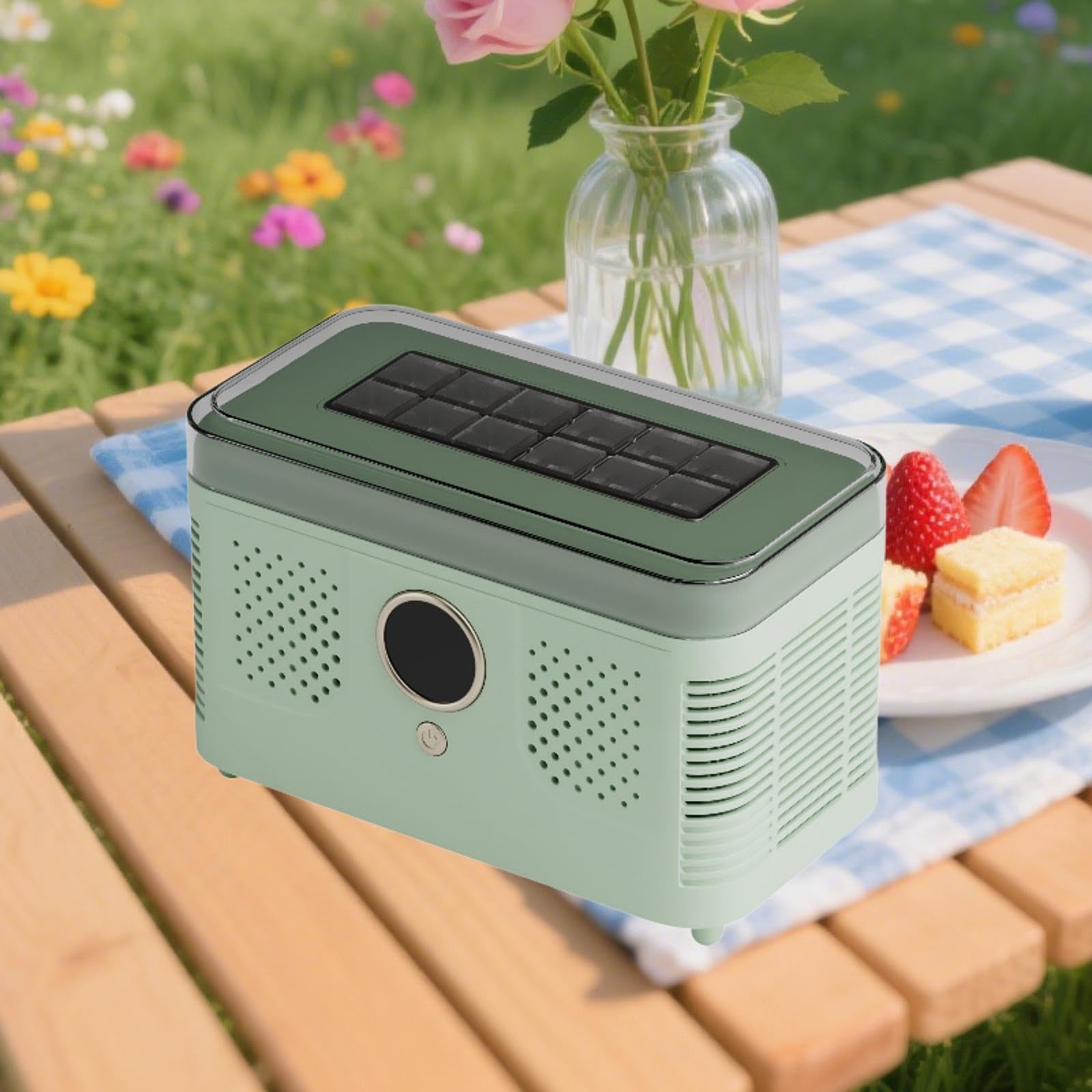 Countertop Ice Maker Portable Household Ice Maker Machine Mini Appliance Diy Fruit Ices Efficient Ice Making Suitable For Home Kitchen Dormit, Green on Fridge.com - View 4