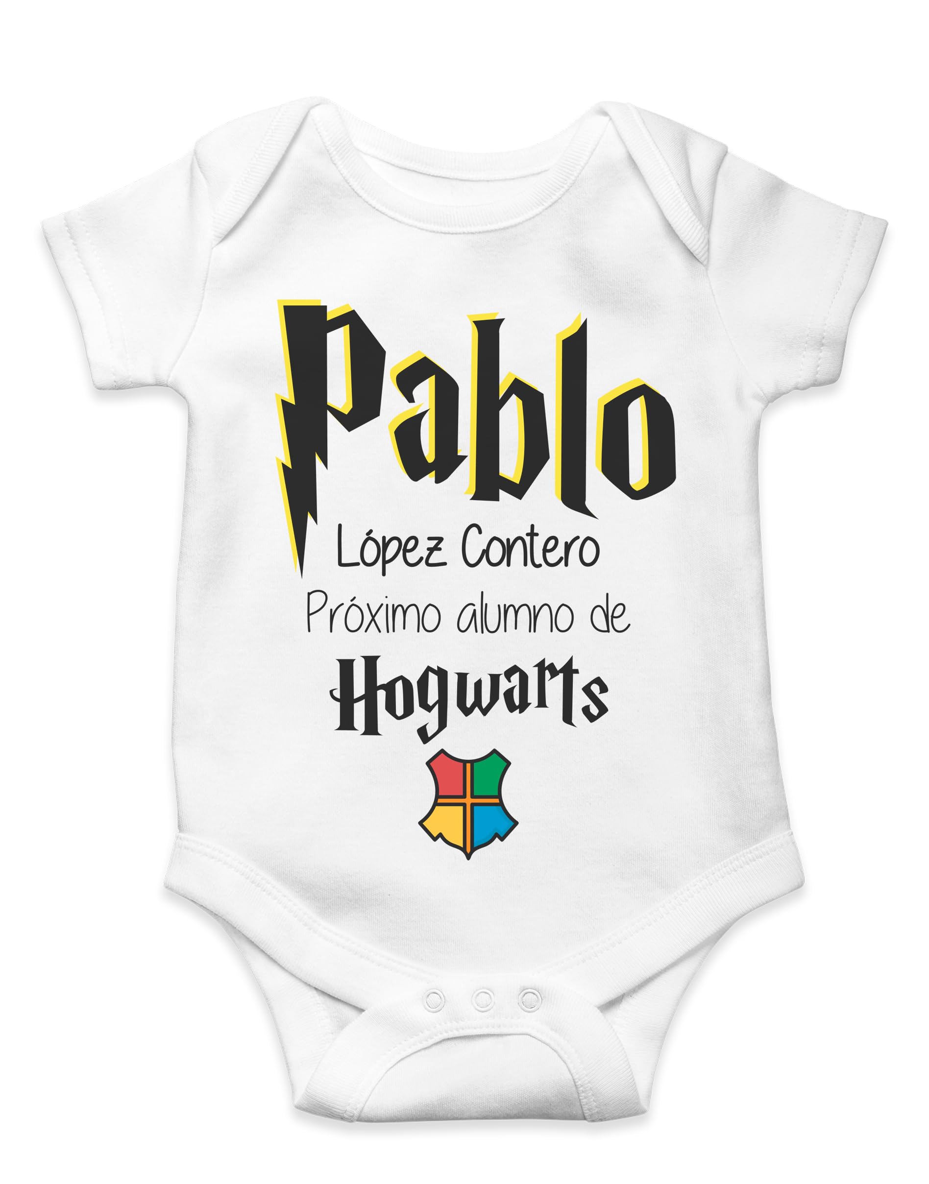 Body Bebé Personalizado Hogwarts Regalo Friki