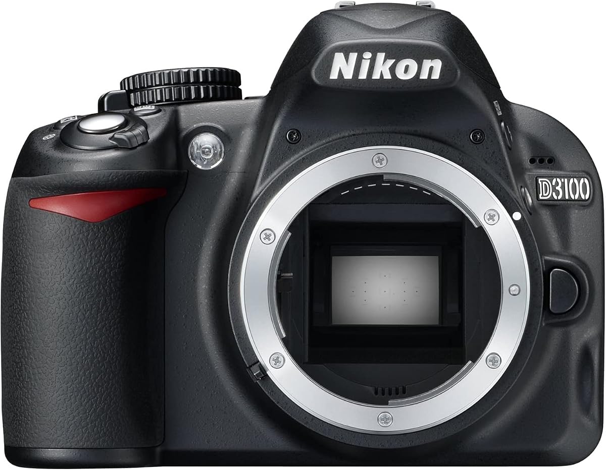 Nikon D3100 Cámara digital DSLR de formato DX de 14,2 MP (solo cuerpo) (25470B) - (Negro) - (Renovado)