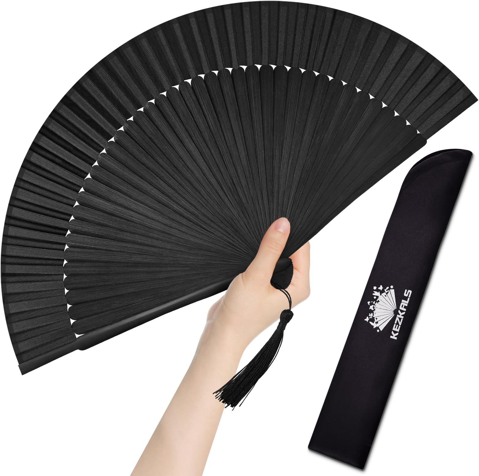KEZKALS Hand Fan, Hand Fans for Women Foldable, Handheld Fan, Chinese/Japanese Hand Held Fan, Folding Fan, Hand Fan Foldable, Paper Fans for Cosplay, Home Decor, Party 8.27"