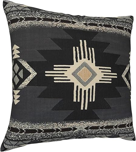 Miniatura 2 de IVSYCOF Southwest Aztec - Fundas de almohada nativas americanas de 18 x 18 pulgadas, funda de cojín cuadrada decorativa para el hogar, sofá, sala de