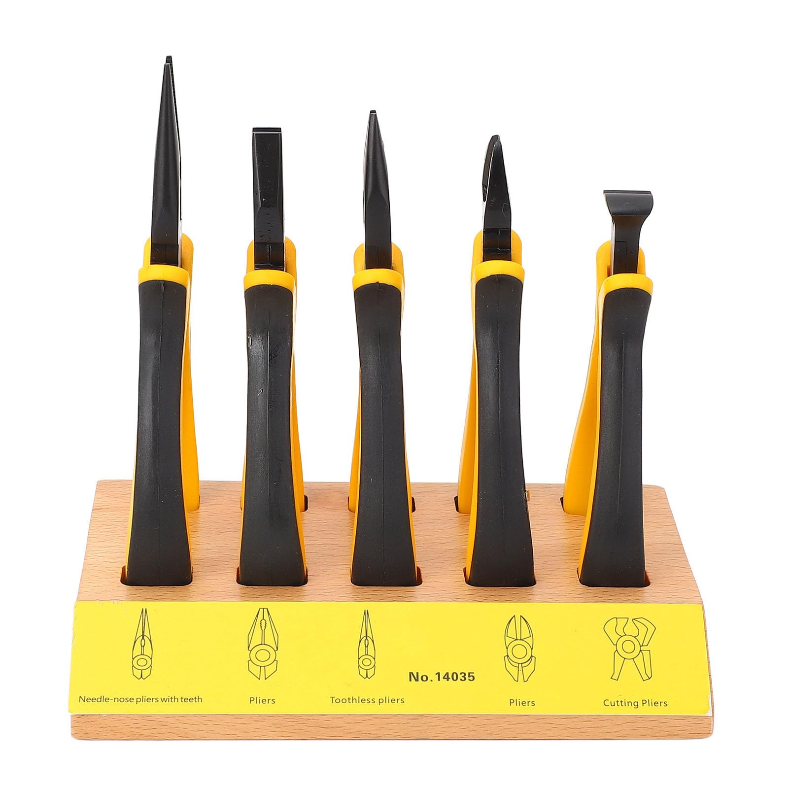 Set di Pinze per Riparazione Orologi, Confezione da 4 Pinze per Gioielli con Becchi Ad Ago, a Becchi Tondi, a Piegati e Tronchesi per Forniture per Orecchino