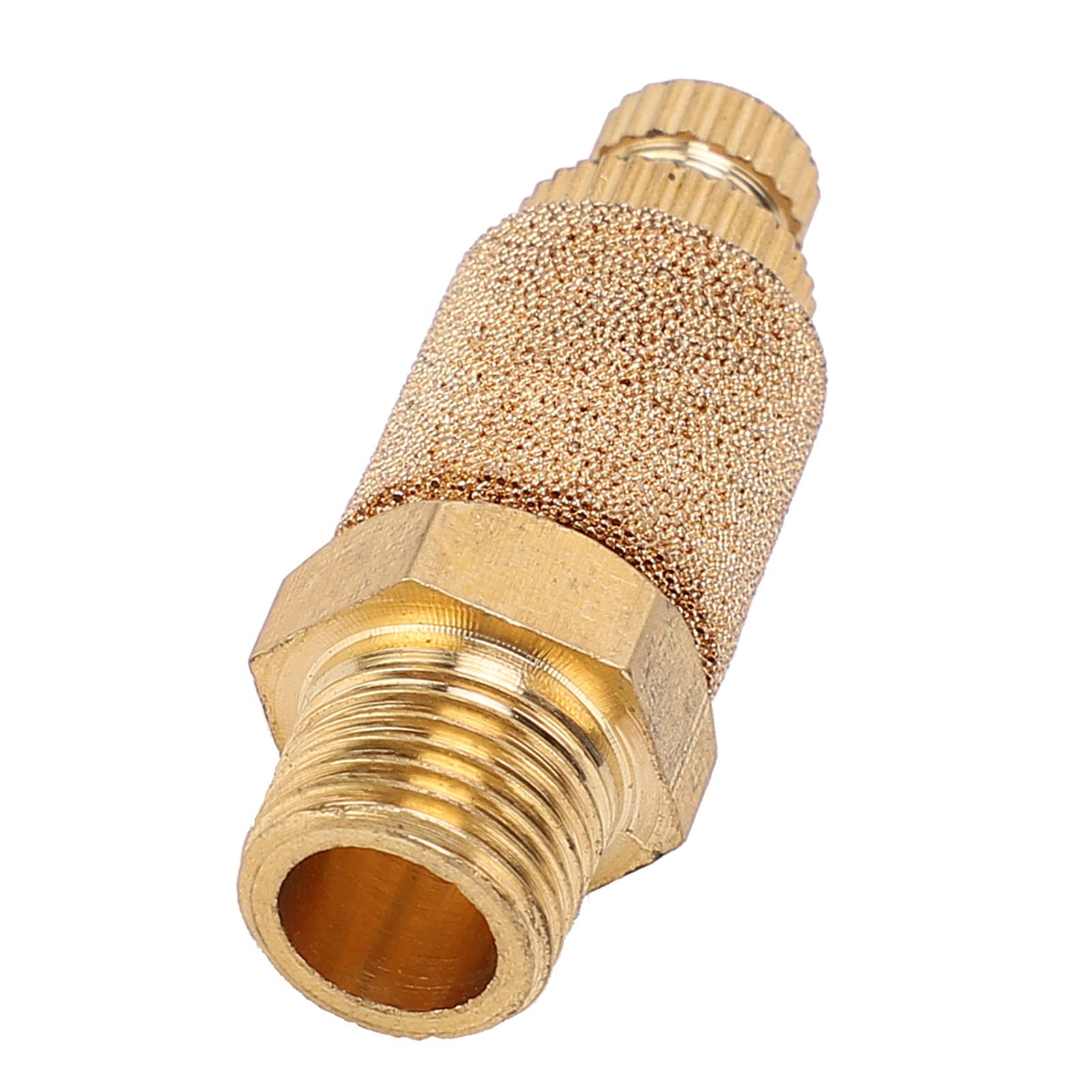 Valvola a farfalla pneumatica per silenziatore PT3/8, valvole a cilindro in ottone per componenti industriali, silenziatori per elettrovalvole con riduzione del rumore da 10 pezzi