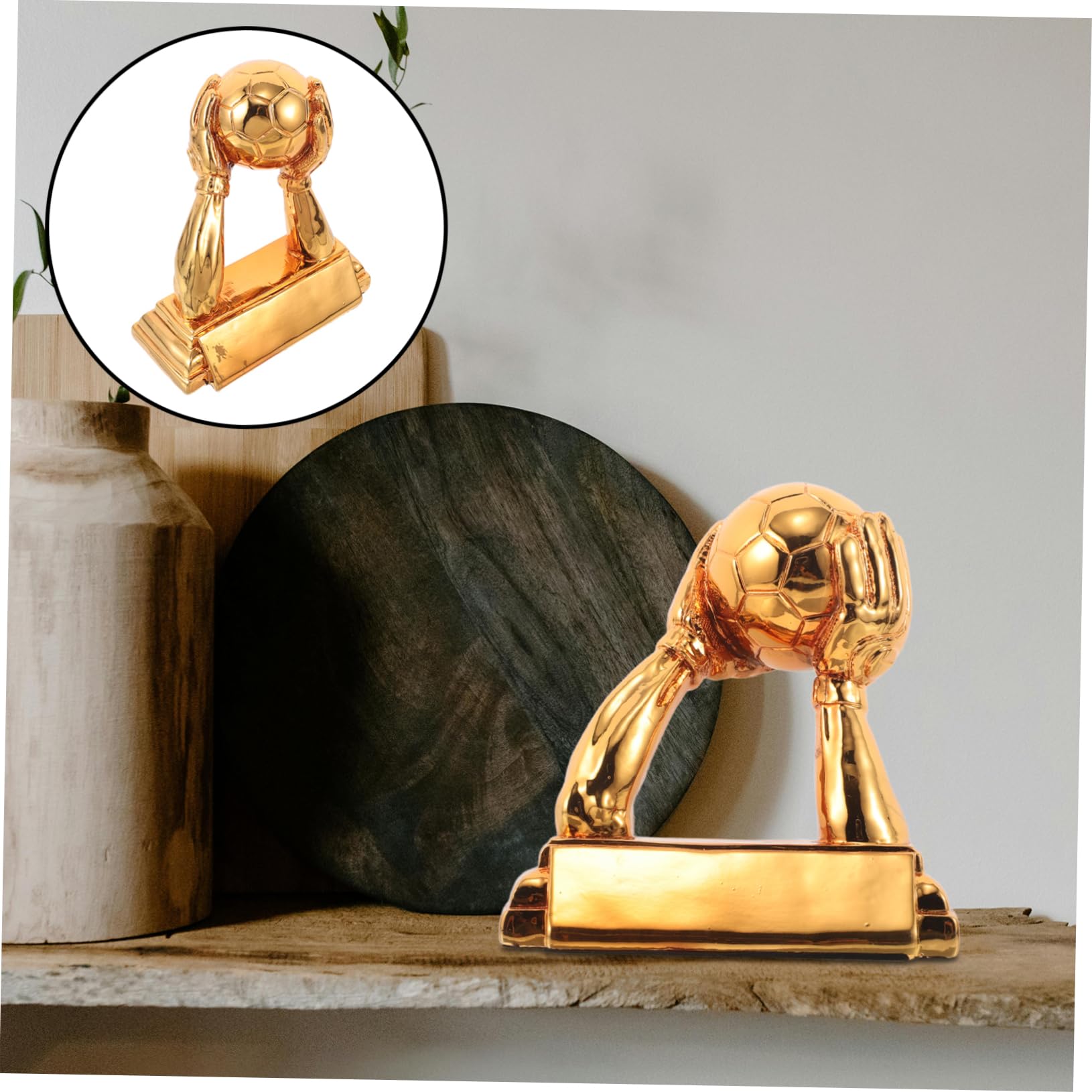 Abaodam Soccer Trophy Torwart Auszeichnung aus Robustem Resin Langlebiger Fußball Pokal als für Torhüter Sportfans Tischdeko und Ehrung