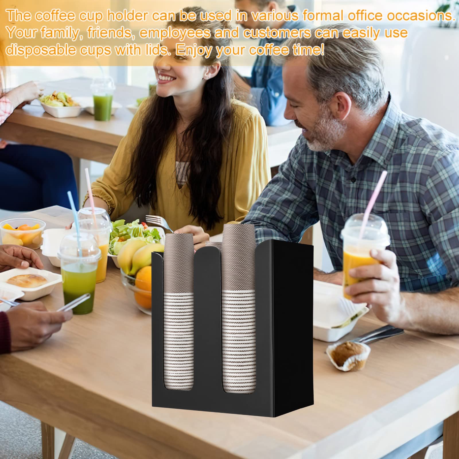 Buy ZOTOP Acrylic Cup and lid Organizer 2 Compartment Disposable Coffee