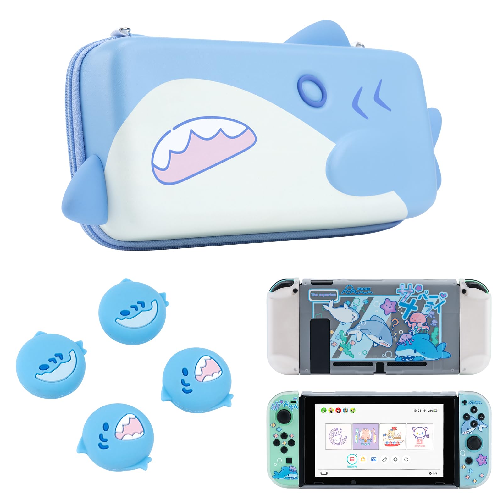 Amazon.com: GeekShare Shark Series Switch Carry Case, Switch