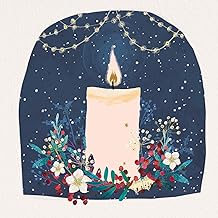 Marie Curie Charity Candle of Light Christmas Cards, 14 x 14 cm, Pack of 10 with Envelopes